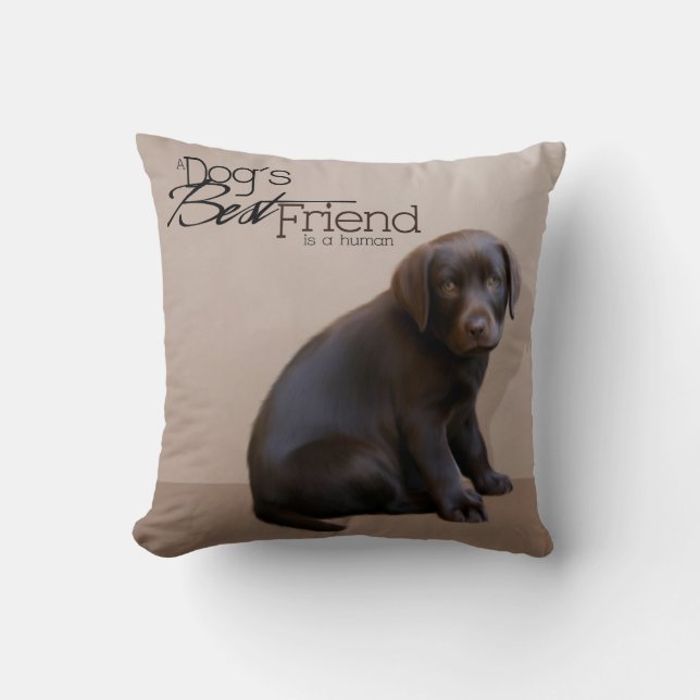 Labrador Puppy Pillow (Front)