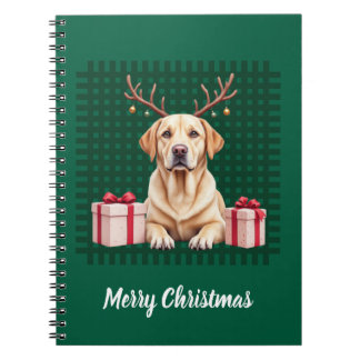 Labrador Reindeer Notebook