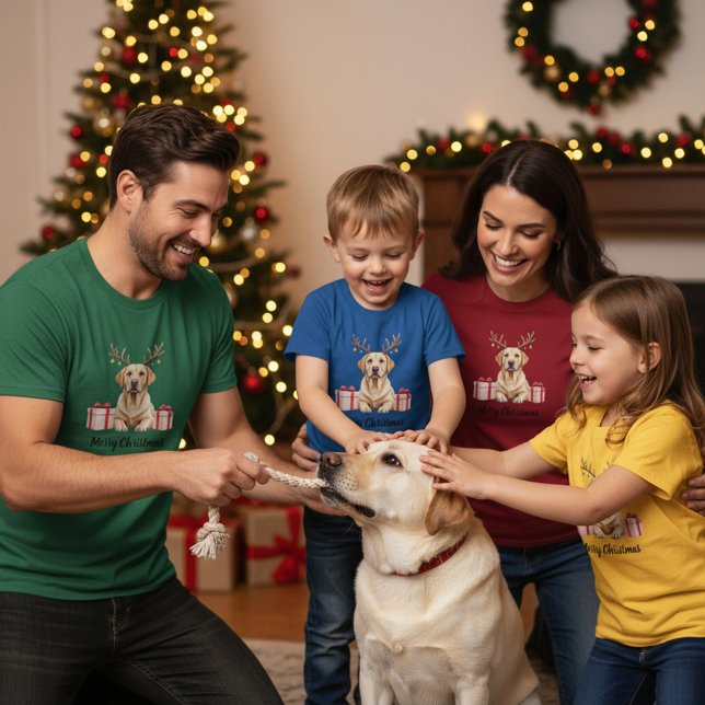 Labrador Reindeer T-Shirt (Creator Uploaded)
