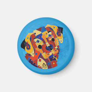 Labrador Retreiver on a Magnet
