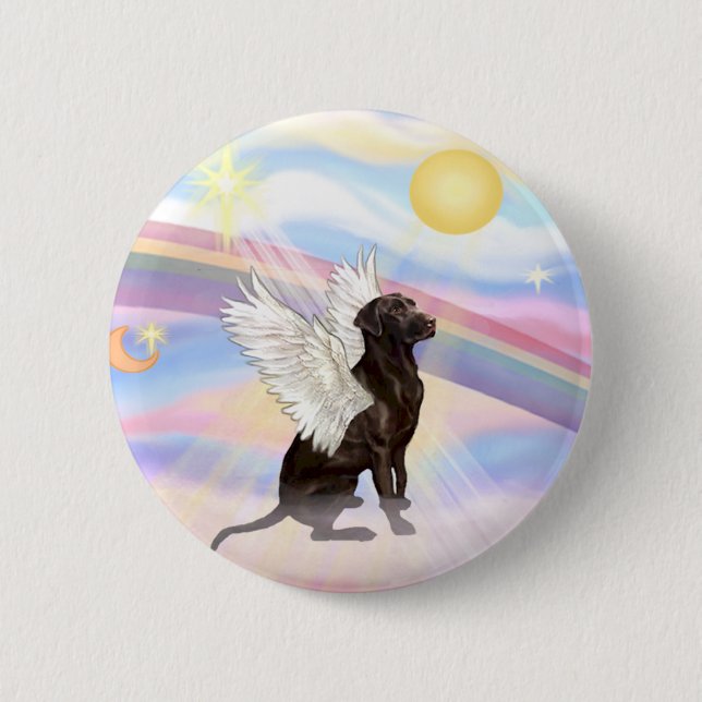 Labrador Retriever 6 Cm Round Badge (Front)