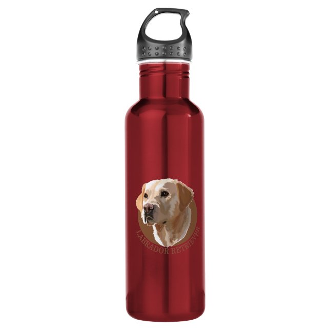 Labrador Retriever 710 Ml Water Bottle (Front)