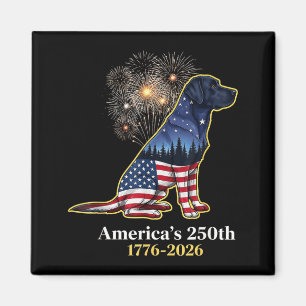 Labrador Retriever Aamericas 250th Anniversary Magnet