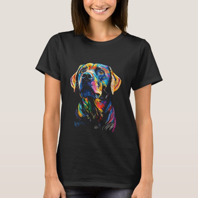 Labrador Retriever Abstract T-Shirt (Front)