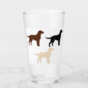 labrador retriever all colors silhouettes glass