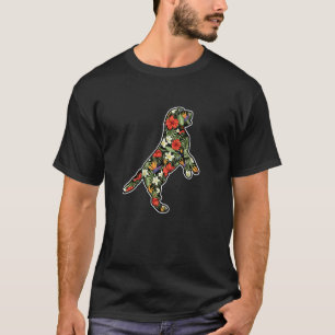 Labrador Retriever Aloha Hawaiian Flower Dog Trop T-Shirt