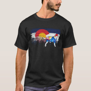 Labrador Retriever And Colorado Flag For Dog T-Shirt