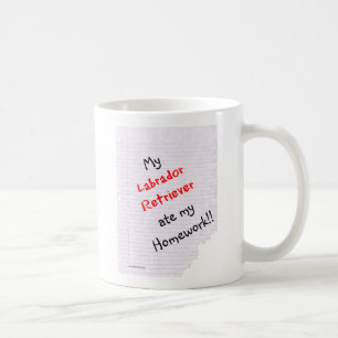 Labrador Retriever Ate My Homework Coffee Mug