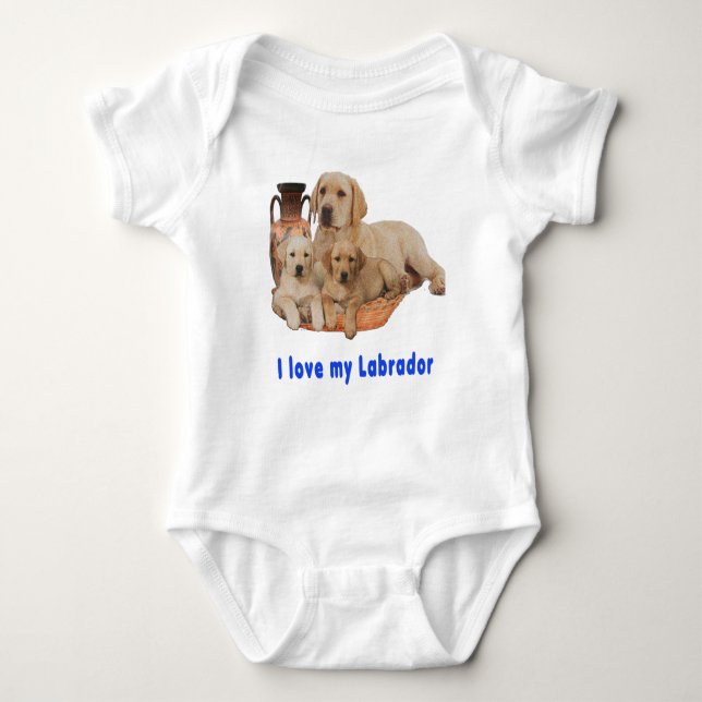 Labrador Retriever Baby Bodysuit (Front)