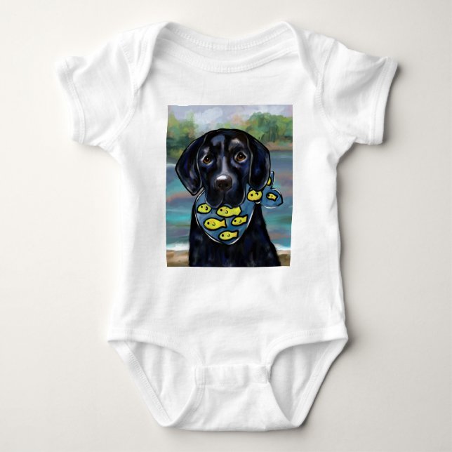 Labrador Retriever Baby Bodysuit (Front)