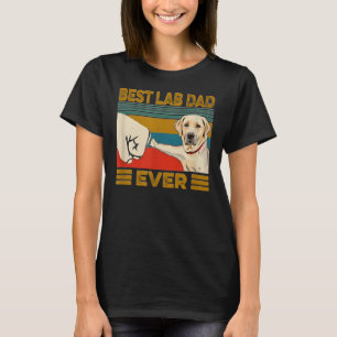Labrador Retriever Best Lab Dad Ever Vintage T-Shirt
