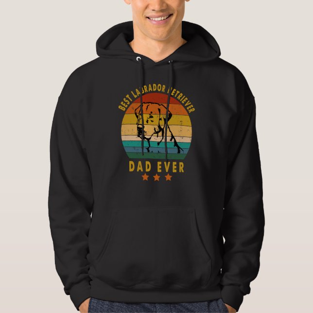 Labrador Retriever Best Labrador Retriever Dad Eve Hoodie (Front)