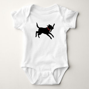 Labrador Retriever (Black) Baby Bodysuit