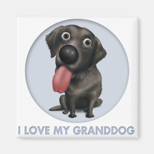 Labrador Retriever (Black) Granddog Magnet