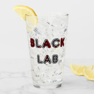 Labrador Retriever Black Lab Flag In Name Glass