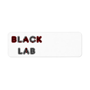 Labrador Retriever Black Lab Flag In Name Return Address Label