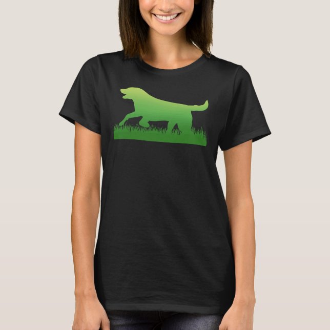 Labrador Retriever Black Lab Print T-Shirt (Front)