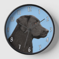 Labrador Retriever Black Painting Original Dog Art
