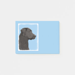 Labrador Retriever Black Painting Original Dog Art Post-it Notes