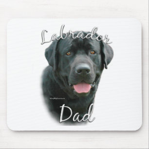 Labrador Retriever (blk) Dad 2 Mouse Pad