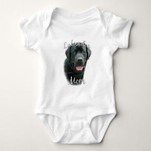 Labrador Retriever (blk) Mum 2 Baby Bodysuit
