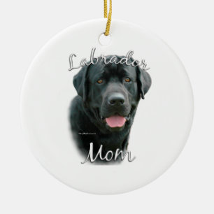Labrador Retriever (blk) Mum 2 Ceramic Ornament