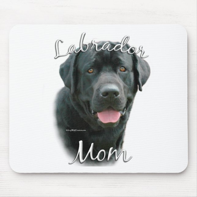 Labrador Retriever (blk) Mum 2 Mouse Pad (Front)