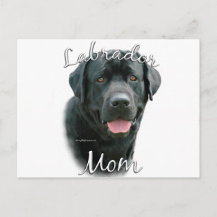 Labrador Retriever (blk) Mum 2 Postcard