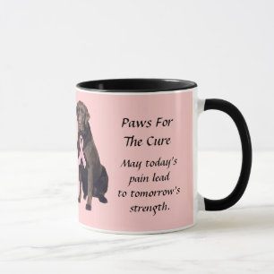 Labrador Retriever Breast Cancer Mug