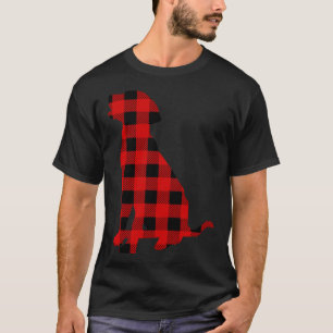 Labrador Retriever Buffalo Plaid Christmas Dog T-Shirt