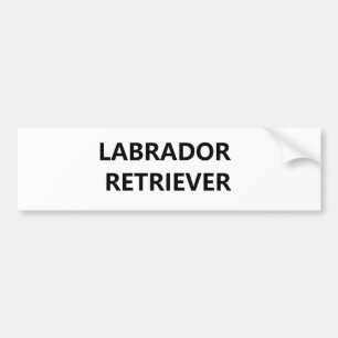 labrador retriever bumper sticker