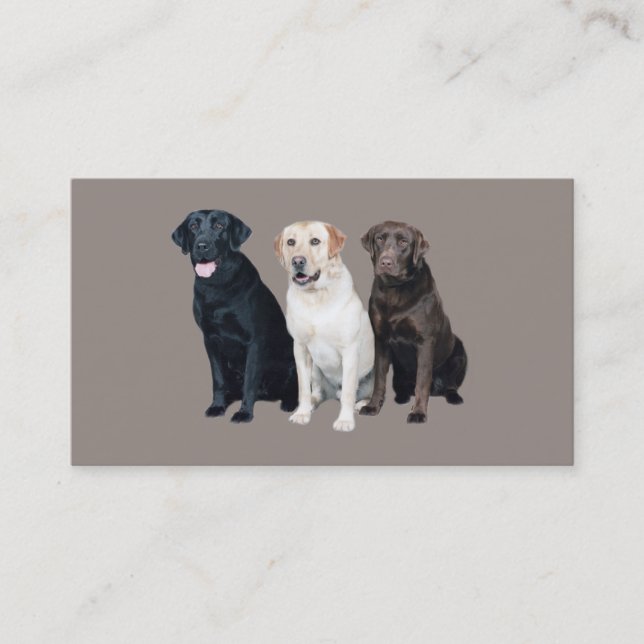 Labrador Retriever Business Card (Front)