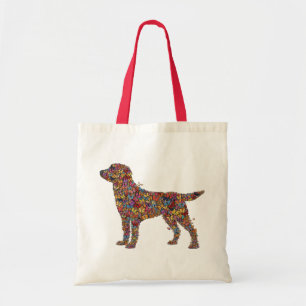 Labrador Retriever Butterfly Silhouette Dog Mama Tote Bag