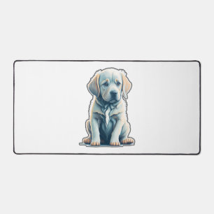 Labrador Retriever Calm Puppy Desk Mat