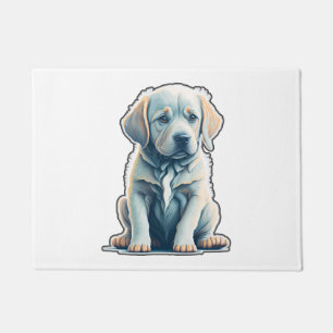 Labrador Retriever Calm Puppy   Doormat