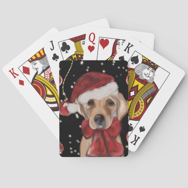 Labrador Retriever  Canvas Print Playing Cards (Back)
