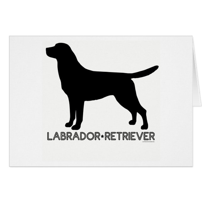 Labrador Retriever Card (Front Horizontal)