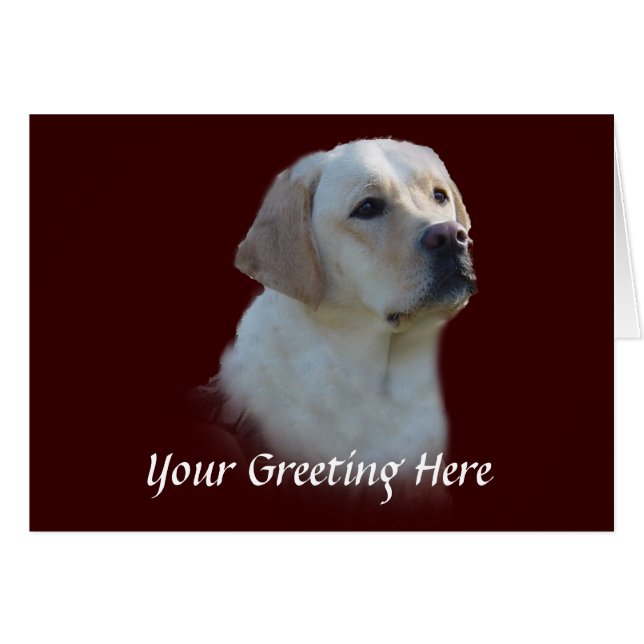 Labrador Retriever Card (Front Horizontal)