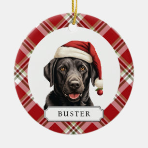 Labrador Retriever Ceramic Circle Ornament