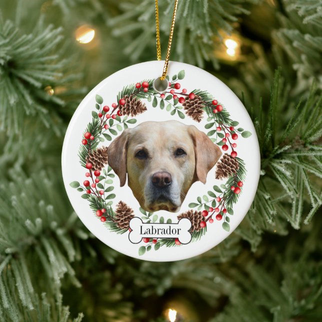labrador retriever ceramic ornament (Tree)