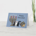 Labrador Retriever  Chanukah Card Menorah Dreidel<br><div class="desc">Remembering family and friends during the Chanukah season is a wonderful way to keep in touch with the people you love and care about. I created these dog Chanukah cards with love and care and I am sure anyone who loves dogs will be delighted to receive them. You do have...</div>