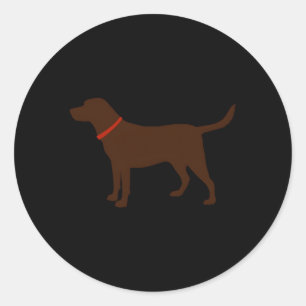Labrador Retriever Chocolate Lab Classic Round Sticker