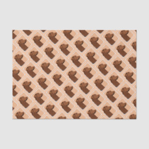 Labrador Retriever (Chocolate) Painting - Dog Art Tissue Paper
