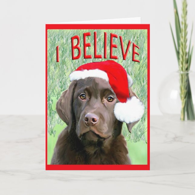 Labrador Retriever Christmas Card (Front)