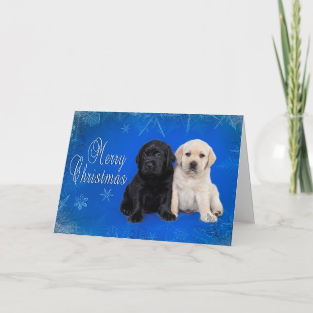 Labrador retriever christmas card (Front)