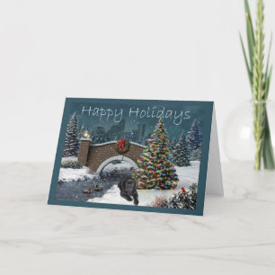 Labrador Retriever Christmas Card Evening8