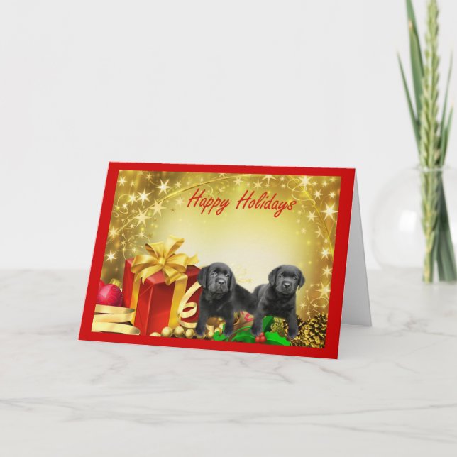 Labrador Retriever Christmas Card Gift5 (Front)