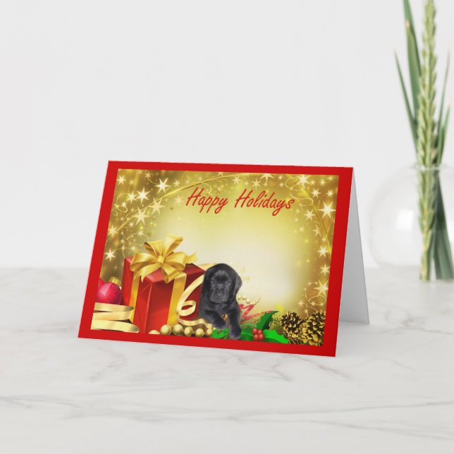 Labrador Retriever Christmas Card Gift7 (Front)