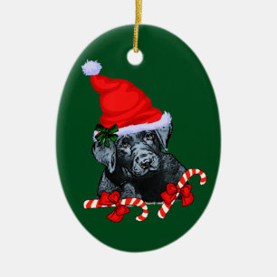 Labrador Retriever Christmas Ceramic Ornament