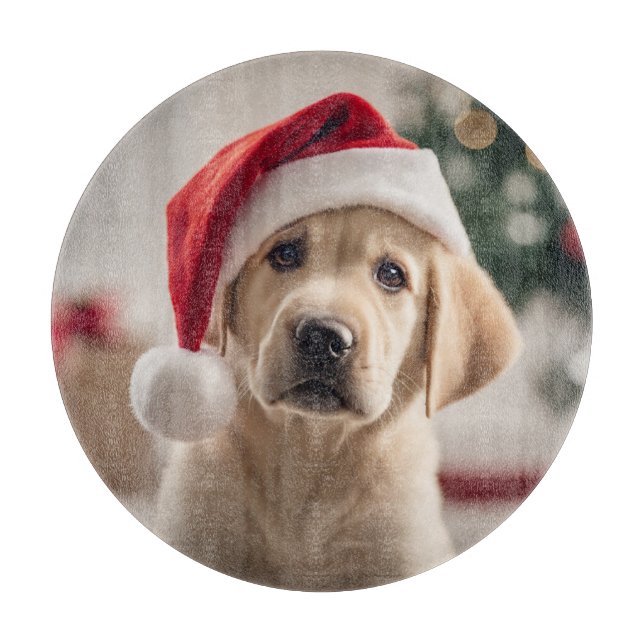 Labrador Retriever Christmas Cutting Board (Front)